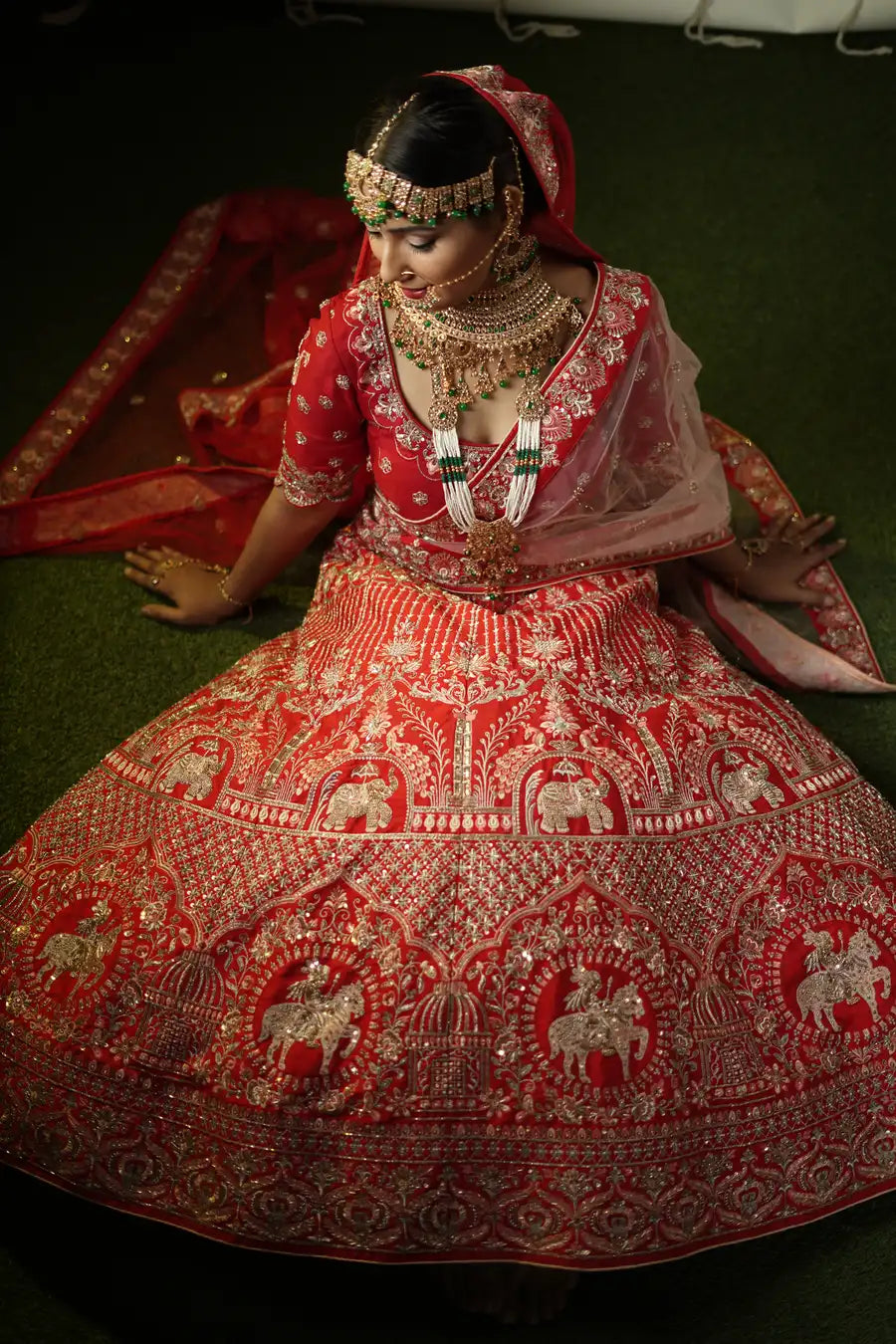 Crimson Dream - Embroidered Designer Bridal Lehenga