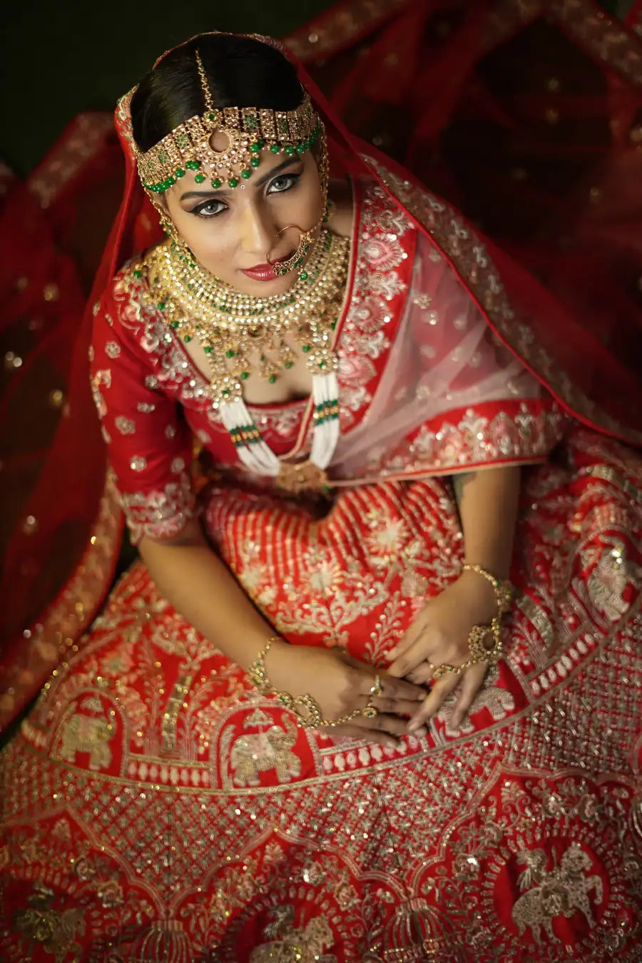 Crimson Dream - Embroidered Designer Bridal Lehenga