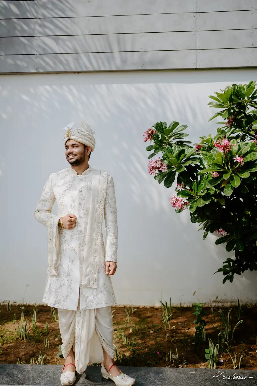 Dreamy Dusk - Embroidered Wedding Sherwani Set