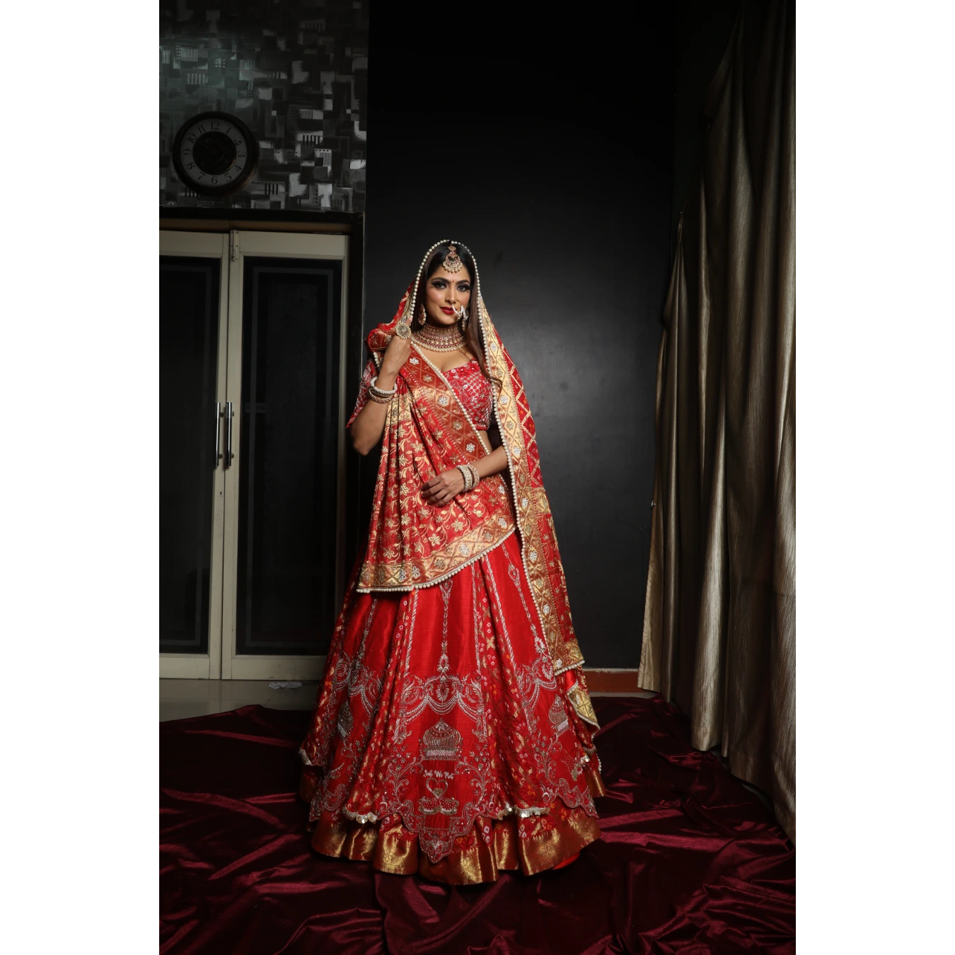The 7 Vows Pleated Bridal Lehenga - Wedding Edit