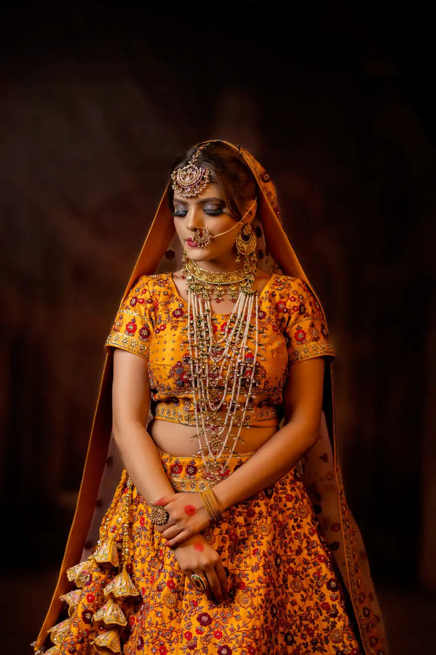 Turmeric Tinge - Designer Bridal Lehenga - Haldi Edit