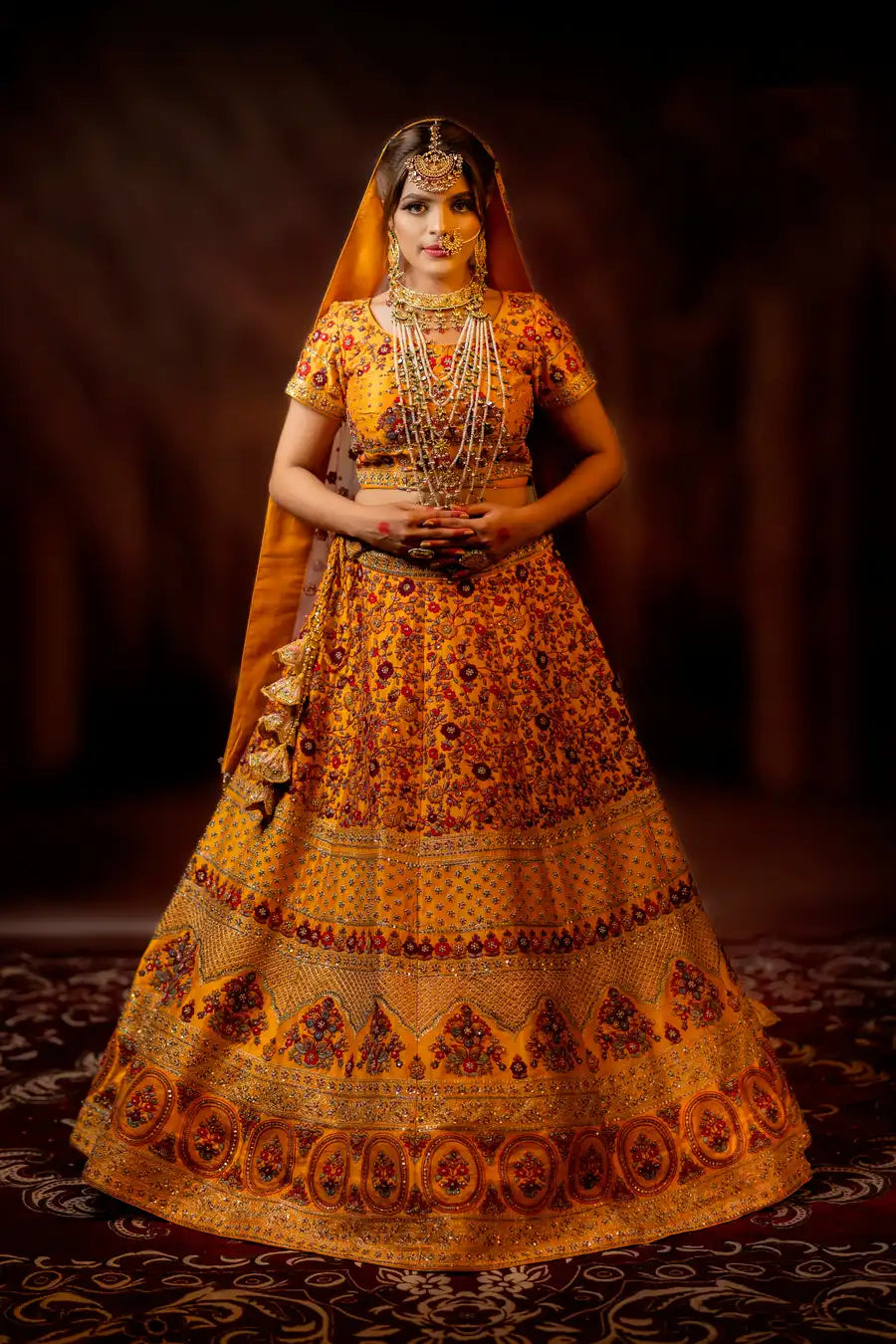 Turmeric Tinge - Designer Bridal Lehenga - Haldi Edit