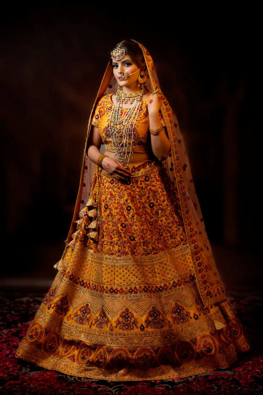 Turmeric Tinge - Designer Bridal Lehenga - Haldi Edit