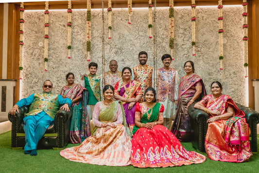 Anusha's Family Affair: Crafting Wedding Outfits