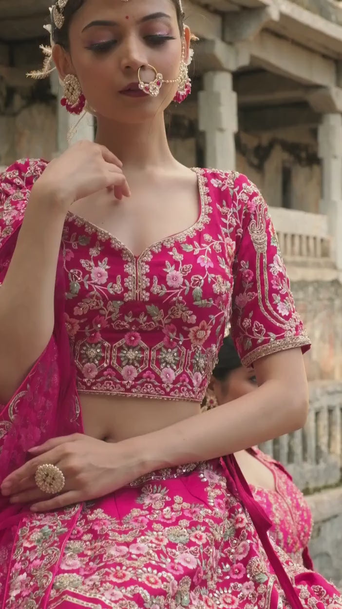 Beautiful Work Lehenga Blouse Front Design Cutting & Stitching - YouTube