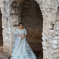 Powder Blue Sequins Hand Embroidered Lehenga Set