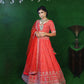 Ruby Radiance - Embroidered Designer Bridal Lehenga
