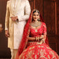 Sunset Hues - Embroidered Wedding Sherwani 5 Pcs Set